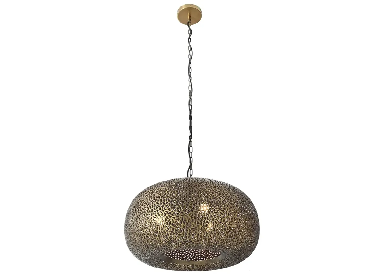 Metropolitan Moradabad 3-Light 25.5-in Gilded Brass Pendant