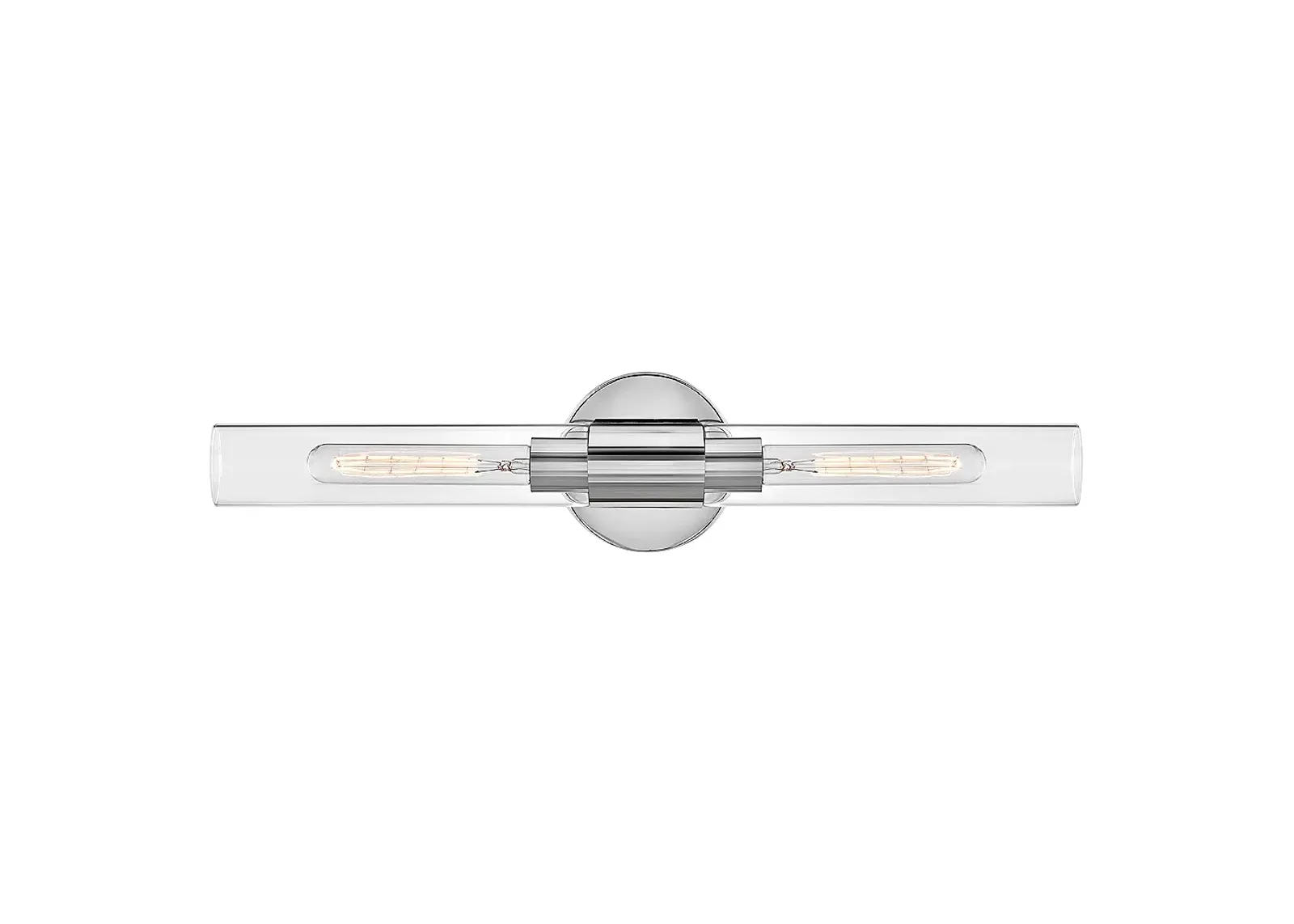 Shea 24" Wide Chrome Steel ADA 2-Light Vanity Bath Light