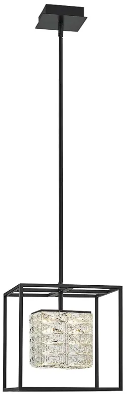 Quoizel Dazzle 11 3/4" Wide Matte Black LED Mini Pendant