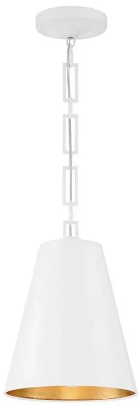 Alston 2 Light Matte White &#38; Antique Gold Chandelier