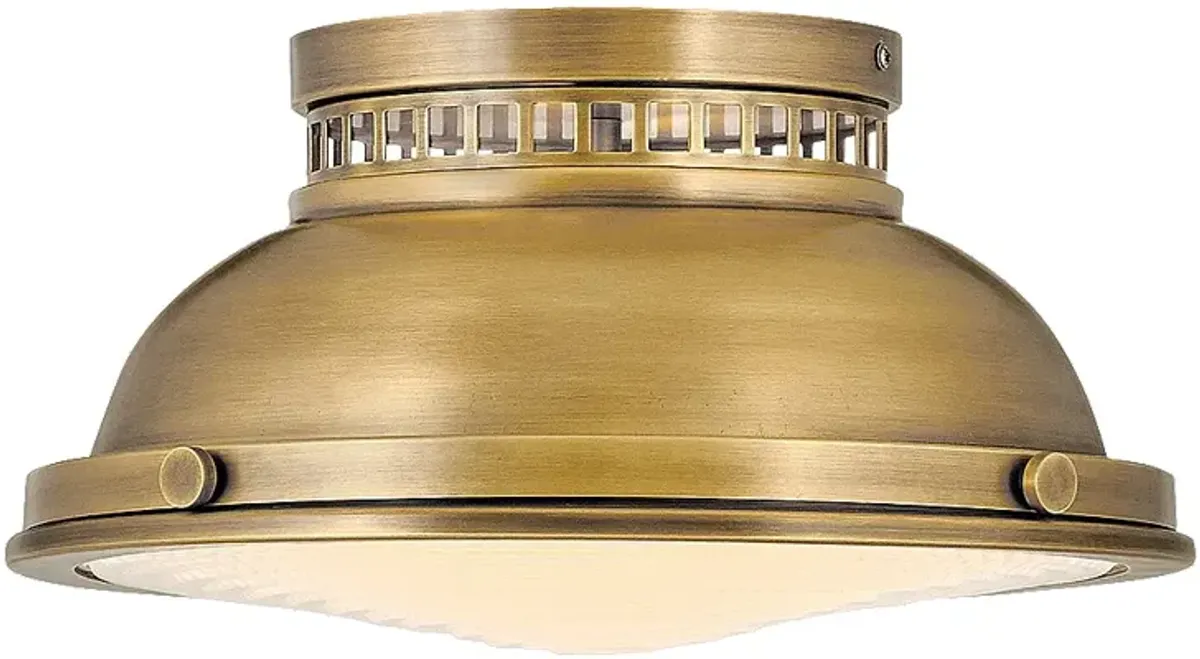 Foyer Emery-Medium Flush Mount-Heritage Brass