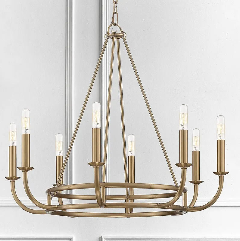 Bailey 8 Light Aged Brass Chandelier