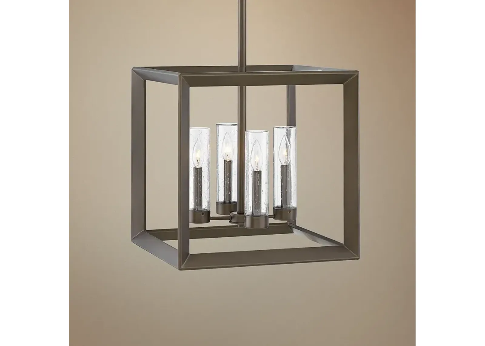 Rhodes 18 1/4" Wide Warm Bronze 4-Light Outdoor Pendant