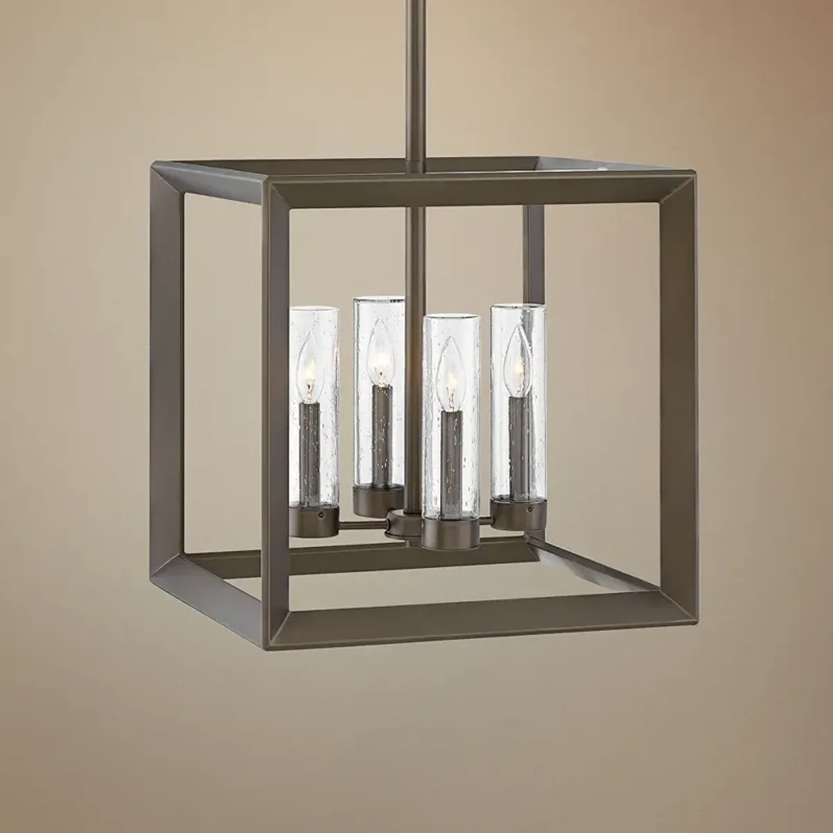 Rhodes 18 1/4" Wide Warm Bronze 4-Light Outdoor Pendant