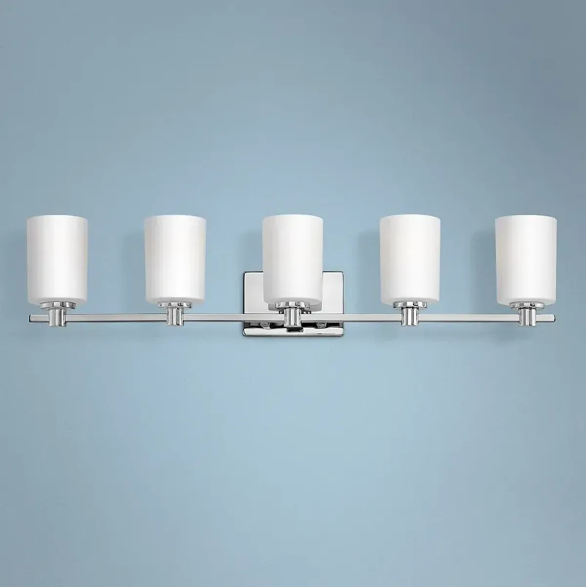 Hinkley Karlie 35 1/2" Wide Chrome 5-Light Bath Light