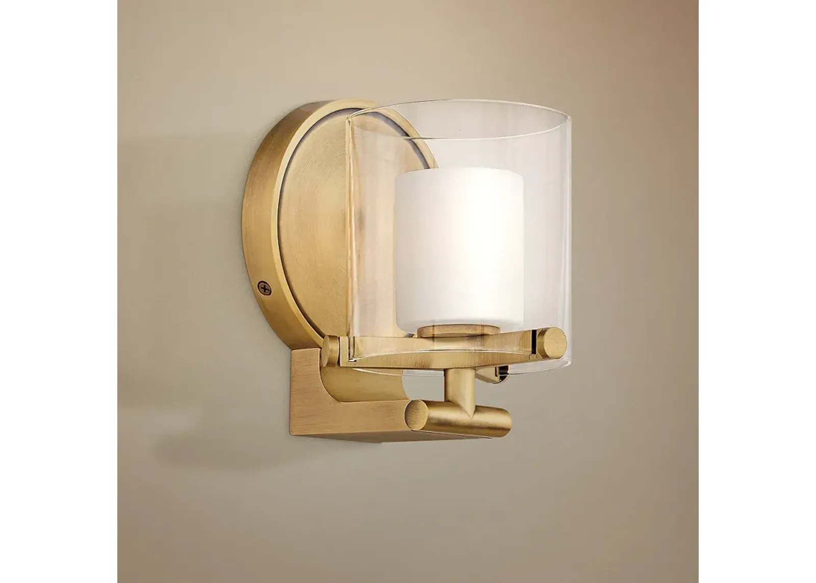 Hinkley Rixon 7" High Heritage Brass LED Wall Sconce