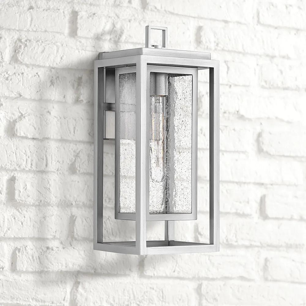 Hinkley Republic 16" High Satin Nickel Outdoor Wall Light