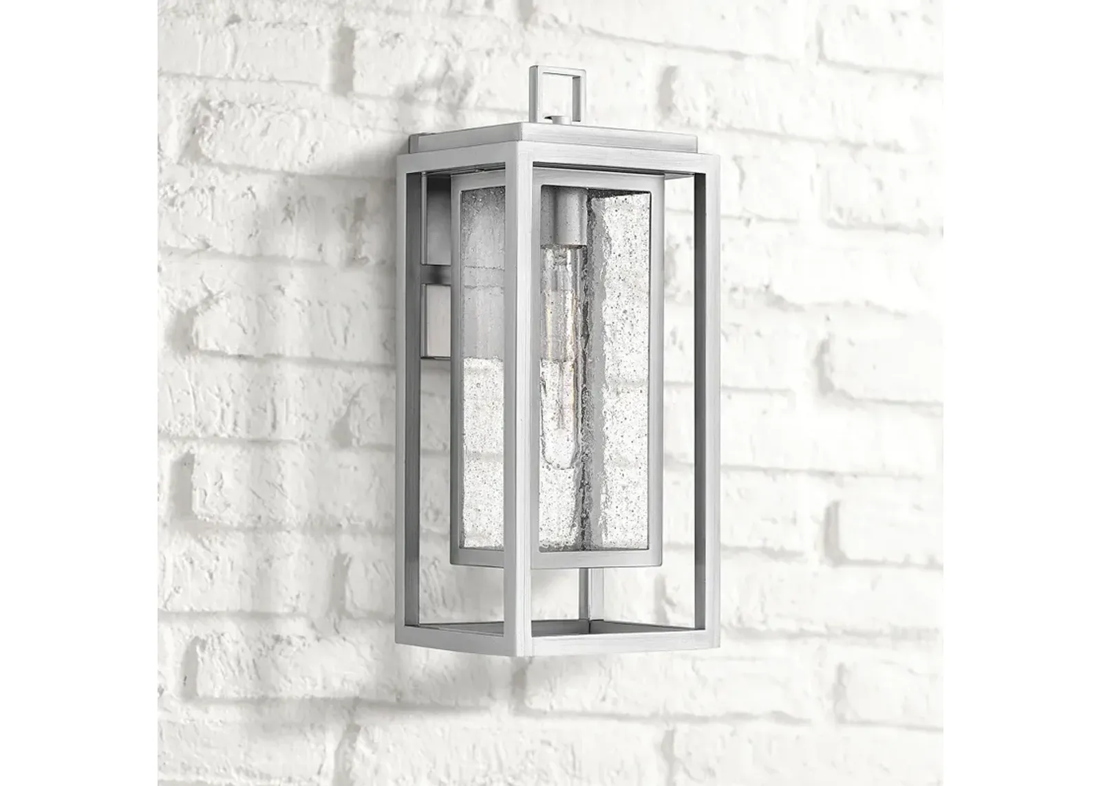 Hinkley Republic 16" High Satin Nickel Outdoor Wall Light