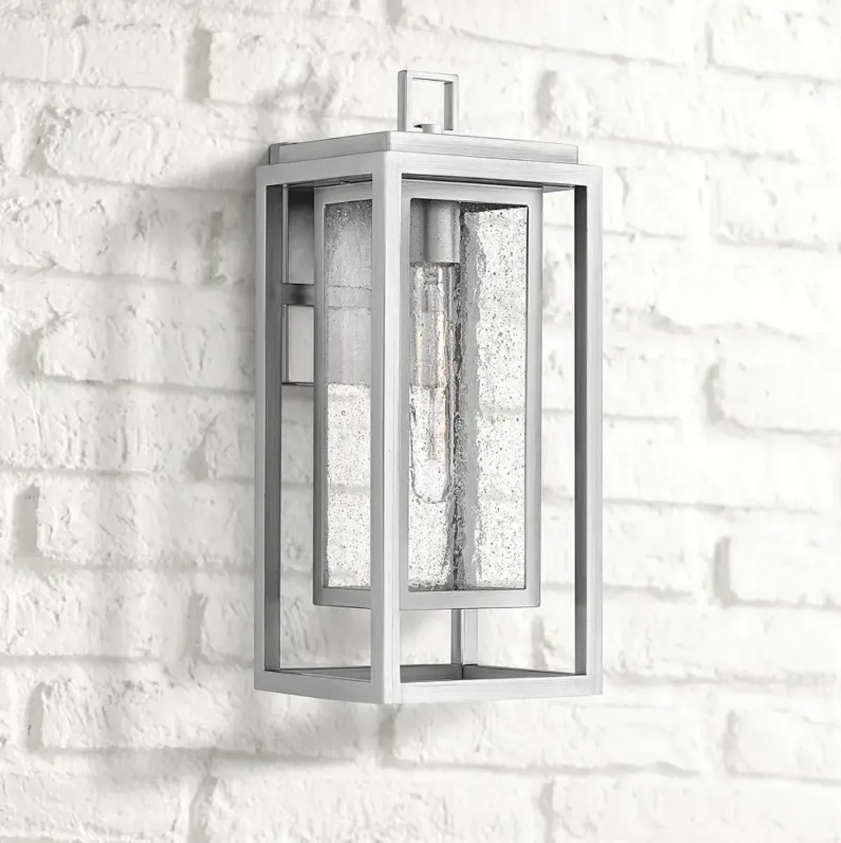 Hinkley Republic 16" High Satin Nickel Outdoor Wall Light