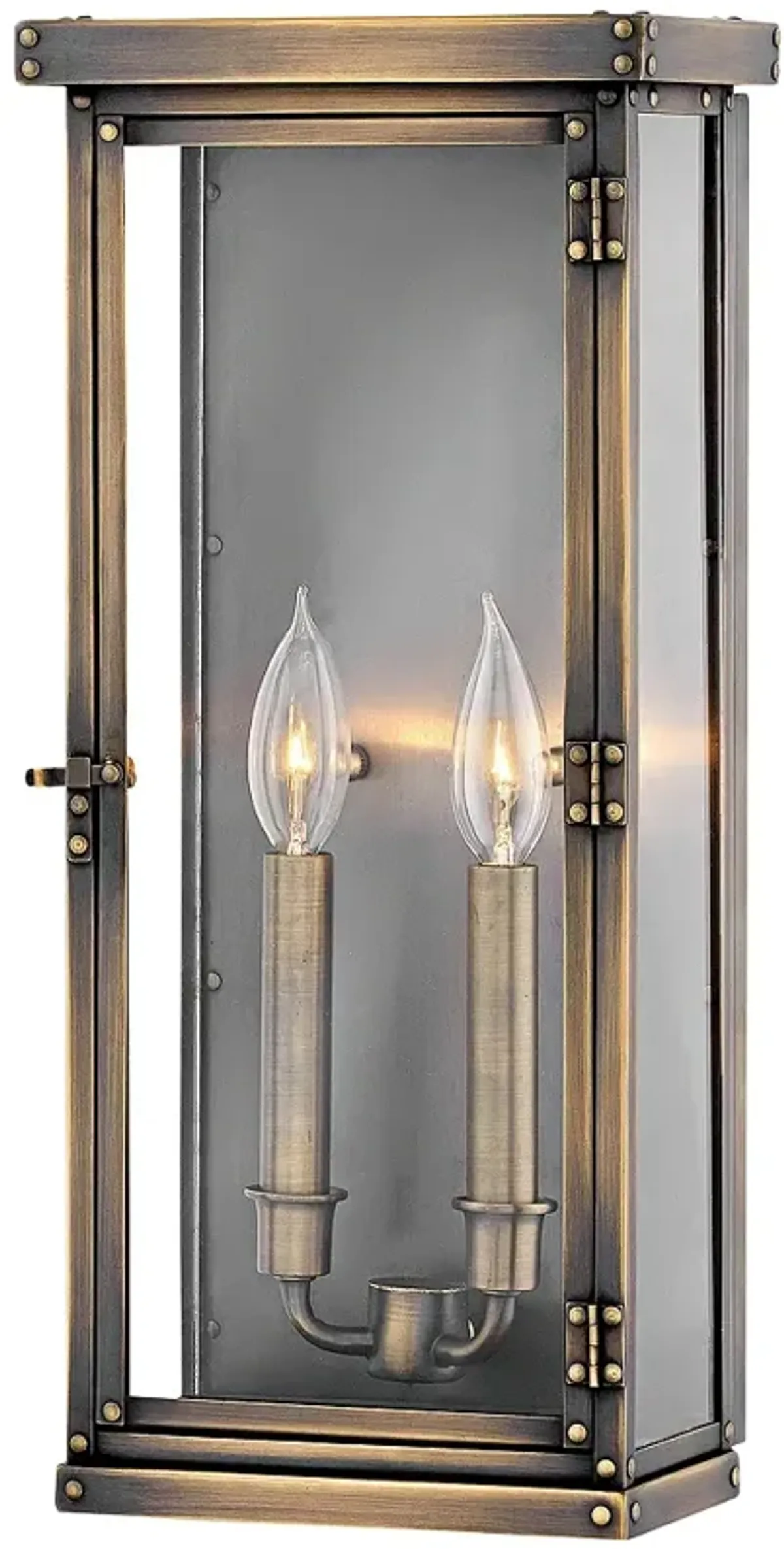 Hamilton 18 1/4" High Dark Antique Brass Outdoor Wall Light