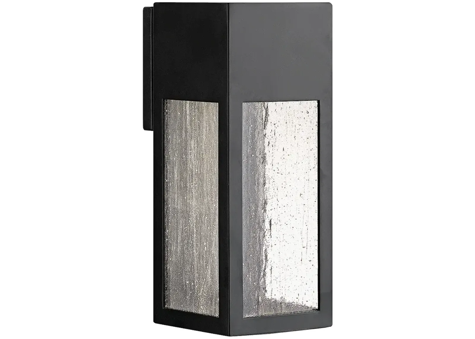 Hinkley Rook 12" High Satin Black Rectangular LED Outdoor Wall Light