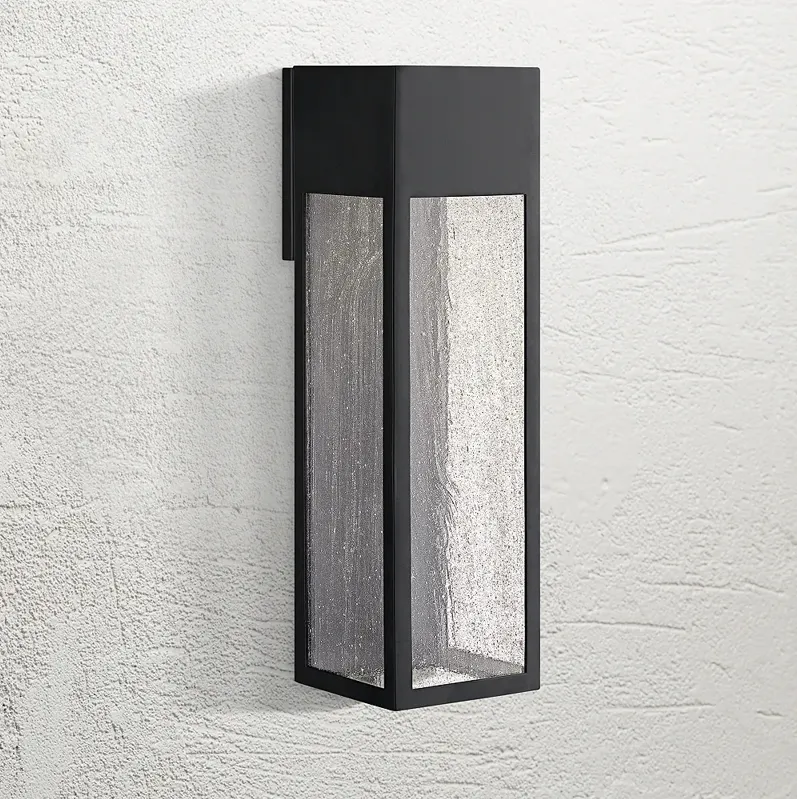 Hinkley Rook 20" High Satin Black Rectangular LED Outdoor Wall Light