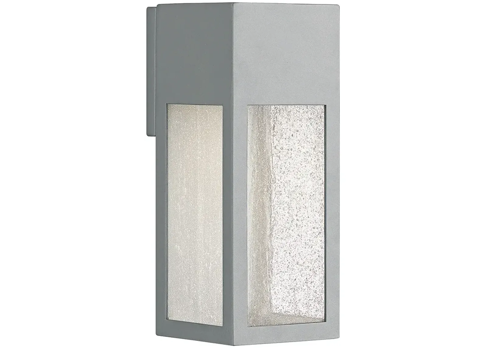 Hinkley Rook 12" High Titanium Rectangular LED Outdoor Wall Light