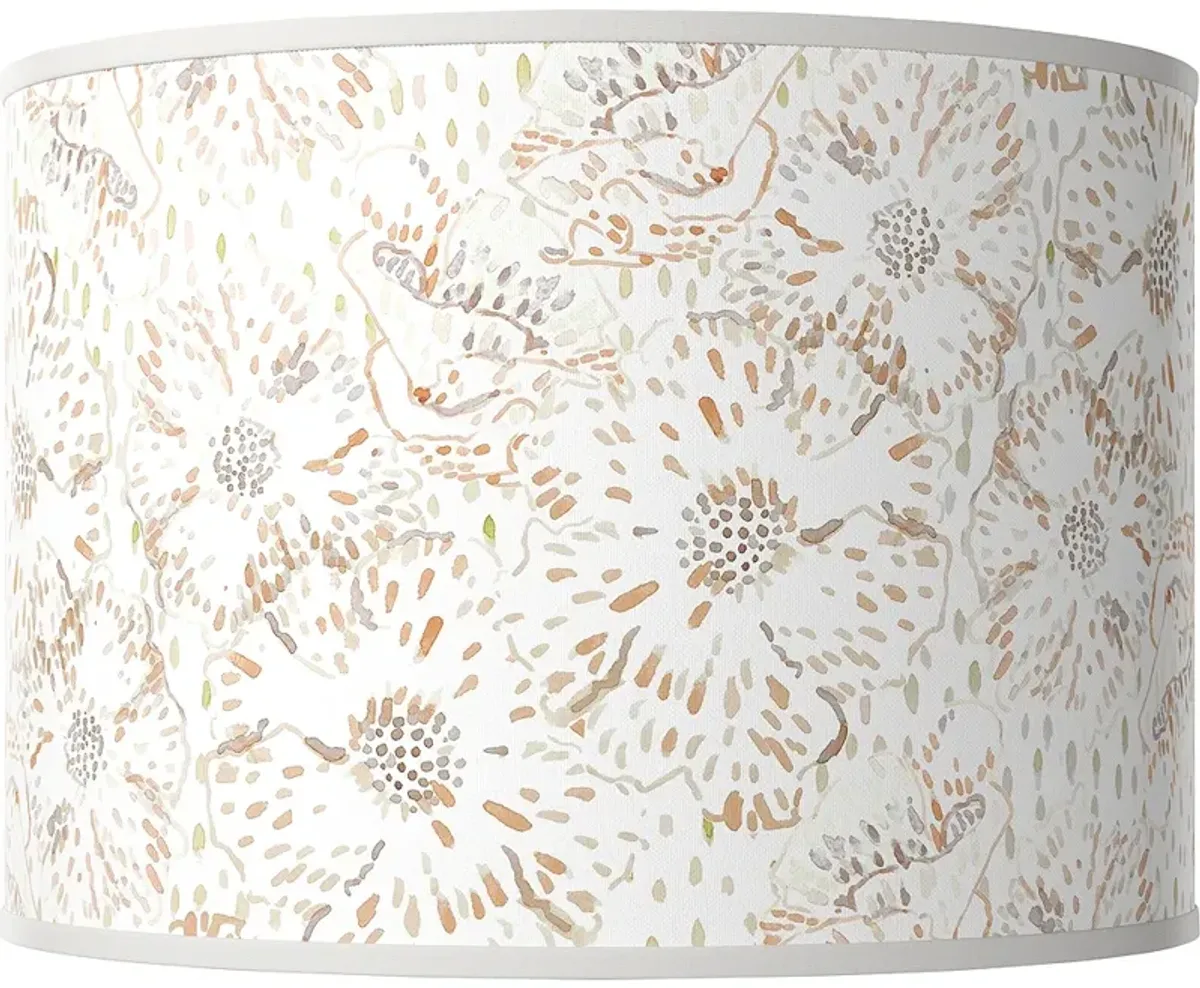 Windflowers Giclee Round Drum Lamp Shade 15.5x15.5x11 (Spider)