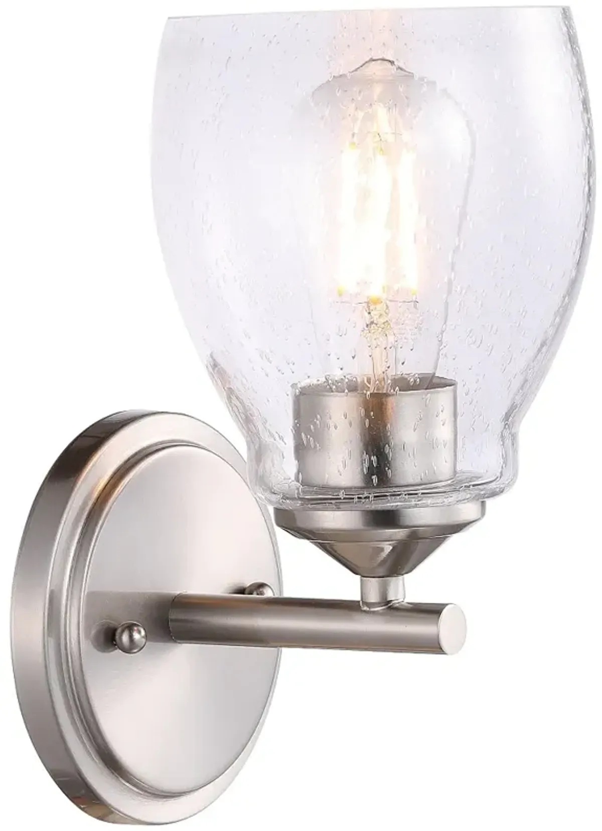 Minka Winsley 10" High Brushed Nickel Metal Wall Sconce