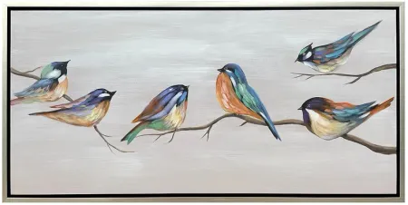 Crestview Collection Birdie Bird Painted Canvas