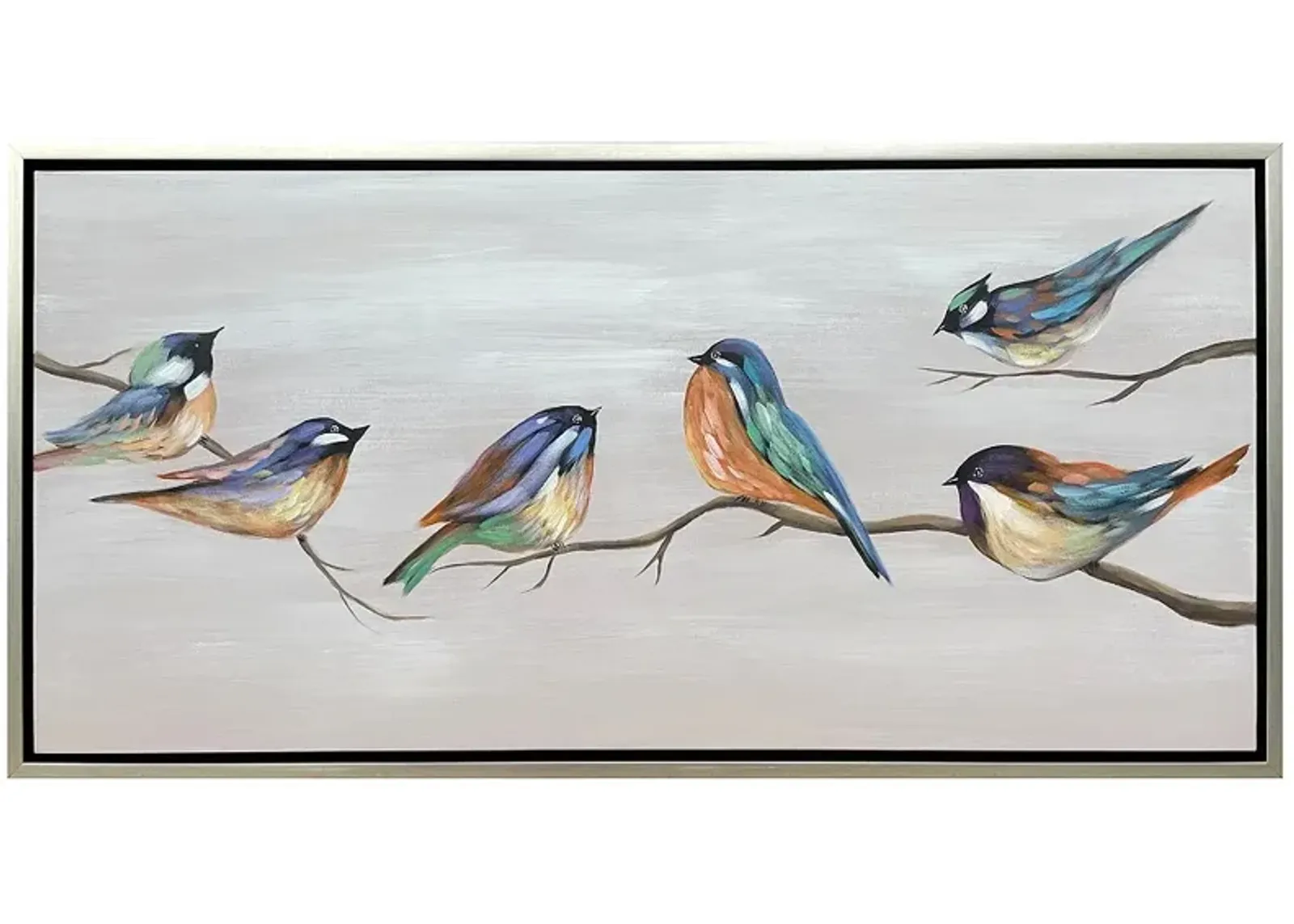 Crestview Collection Birdie Bird Painted Canvas