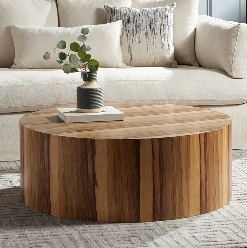 Crestview Collection Limba 42" Wide Brown Cocktail Table
