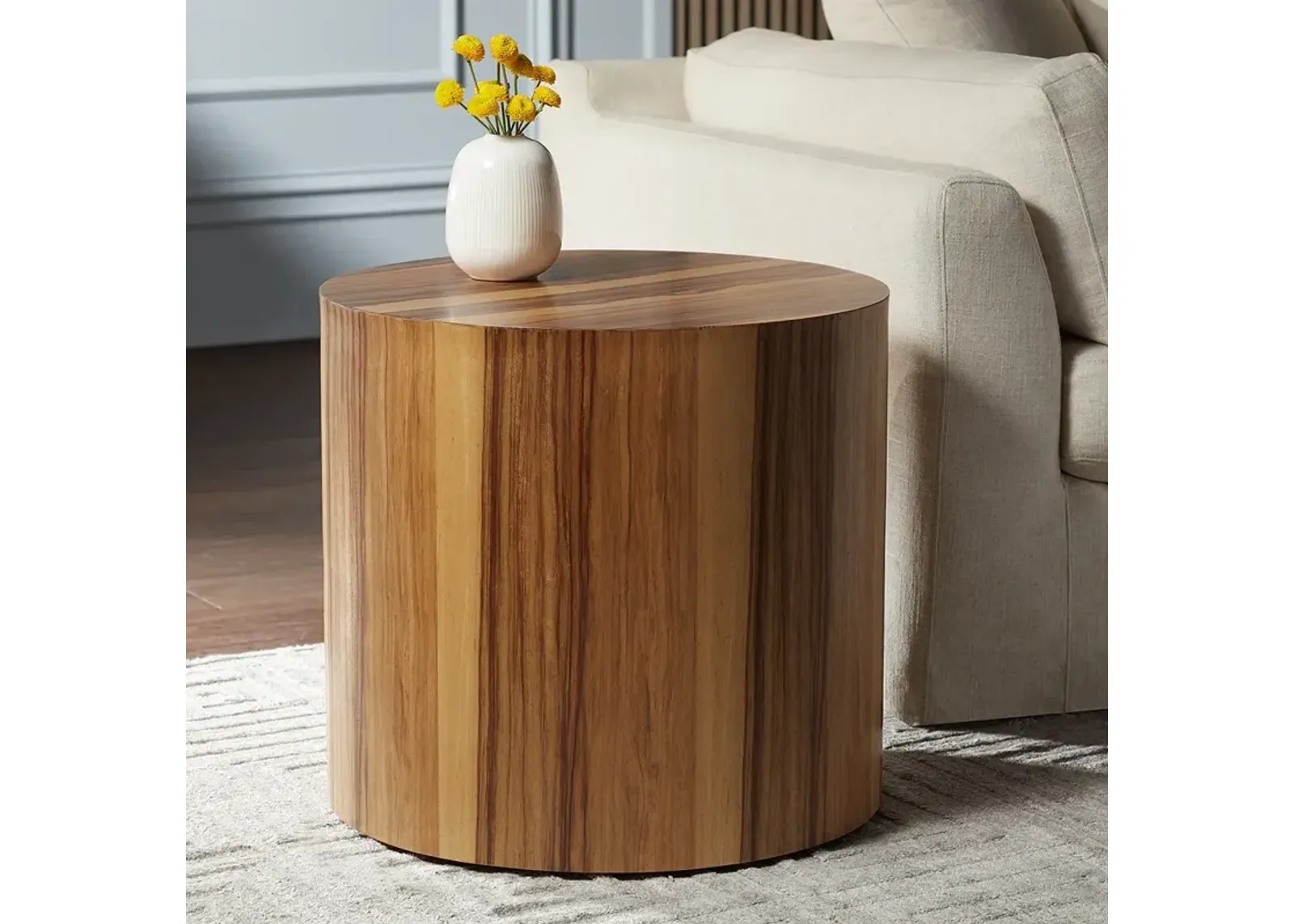 Crestview Collection Limba 23 3/4" Wide Brown End Table