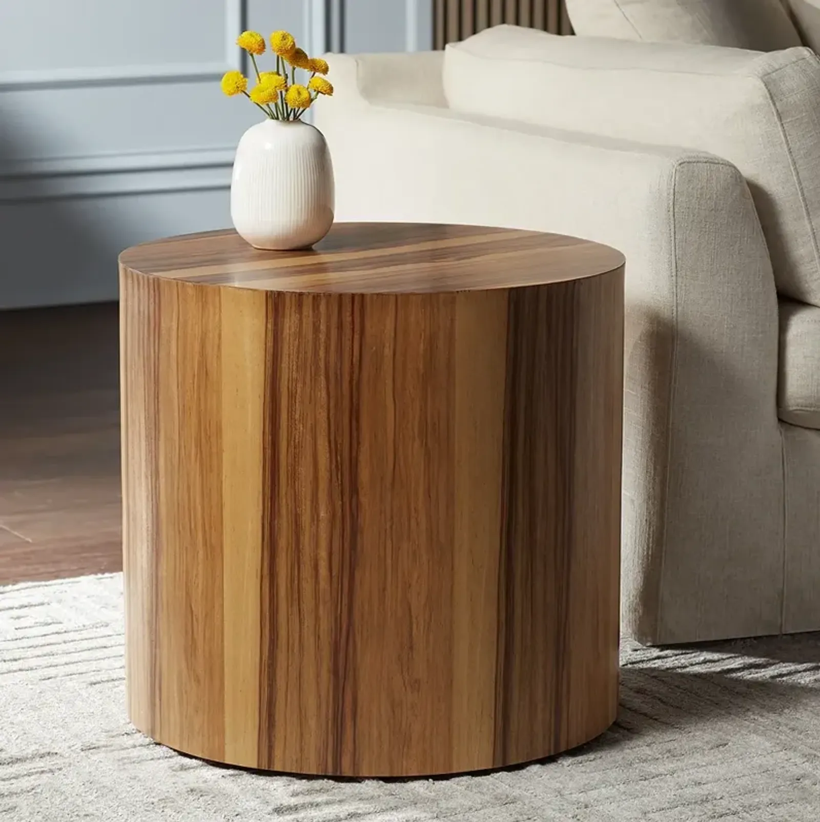 Crestview Collection Limba 23 3/4" Wide Brown End Table