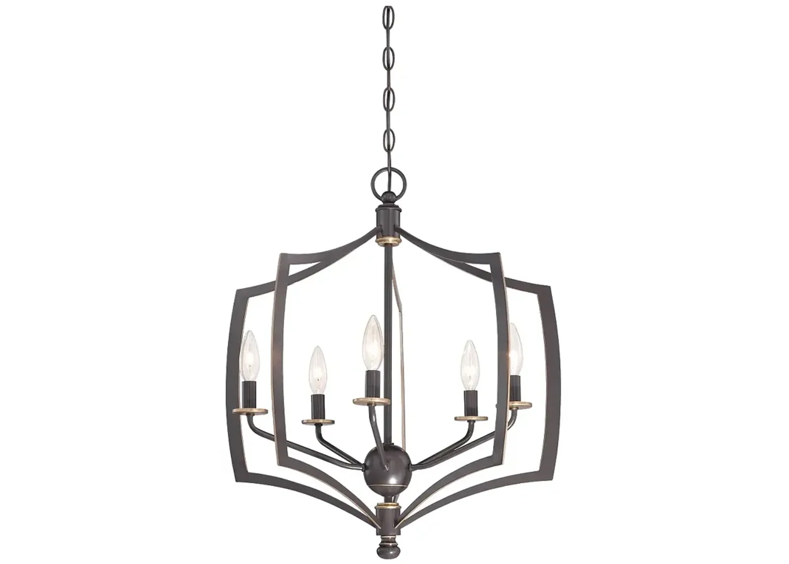 Minka-Lavery Middletown 5-Light Downtown Bronze and Gold Chandelier