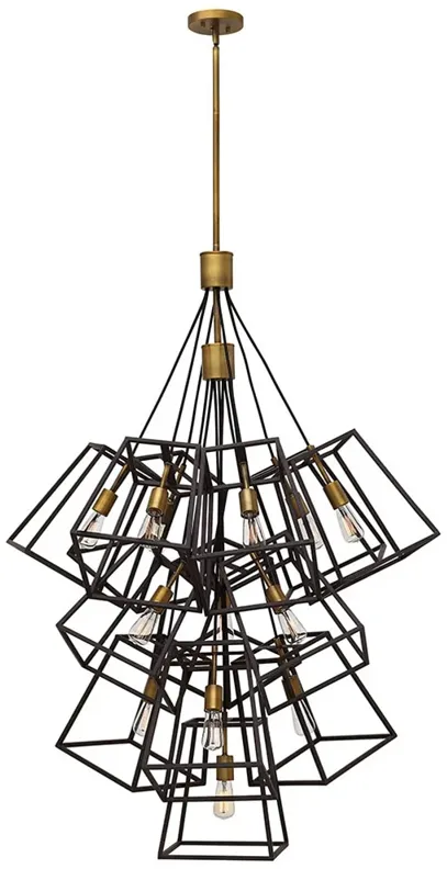 Foyer Fulton-Thirteen Light Multi Tier-Bronze