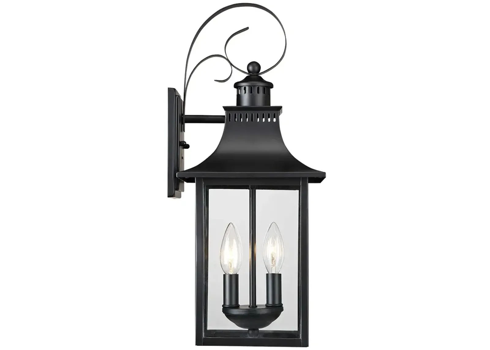 Quoizel Chancellor 19" High Mystic Black Outdoor Wall Lantern Light