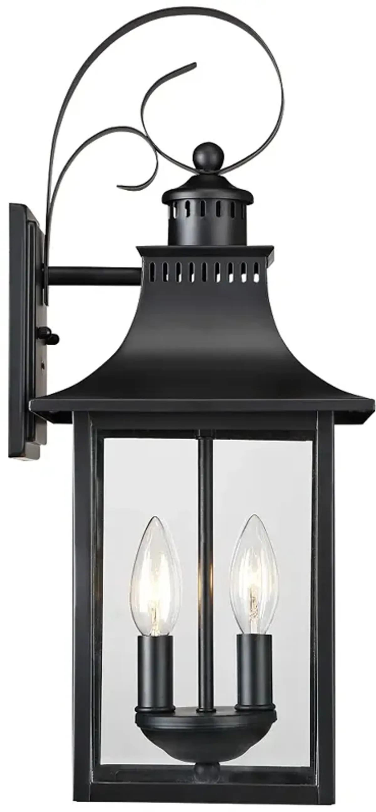 Quoizel Chancellor 19" High Mystic Black Outdoor Wall Lantern Light