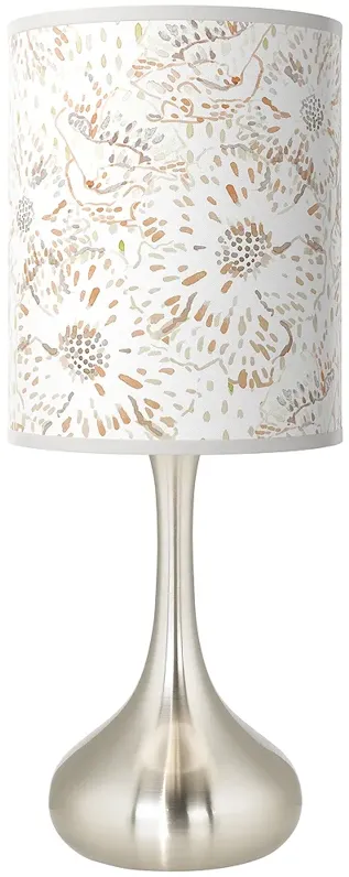 Giclee Glow Droplet 23 1/2" Windflowers Shade Table Lamp