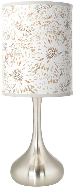 Windflowers Giclee Droplet Table Lamp