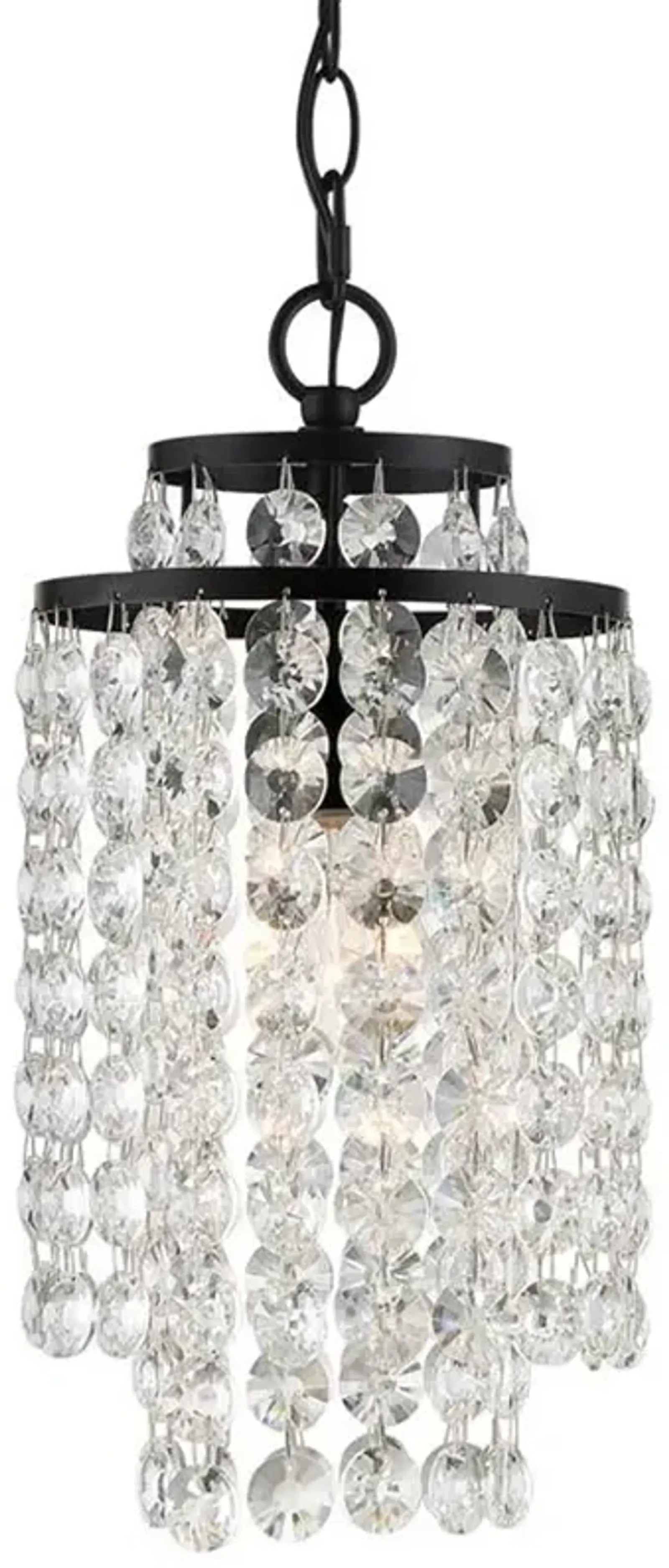 Gabrielle 1 Light Matte Black Chandelier