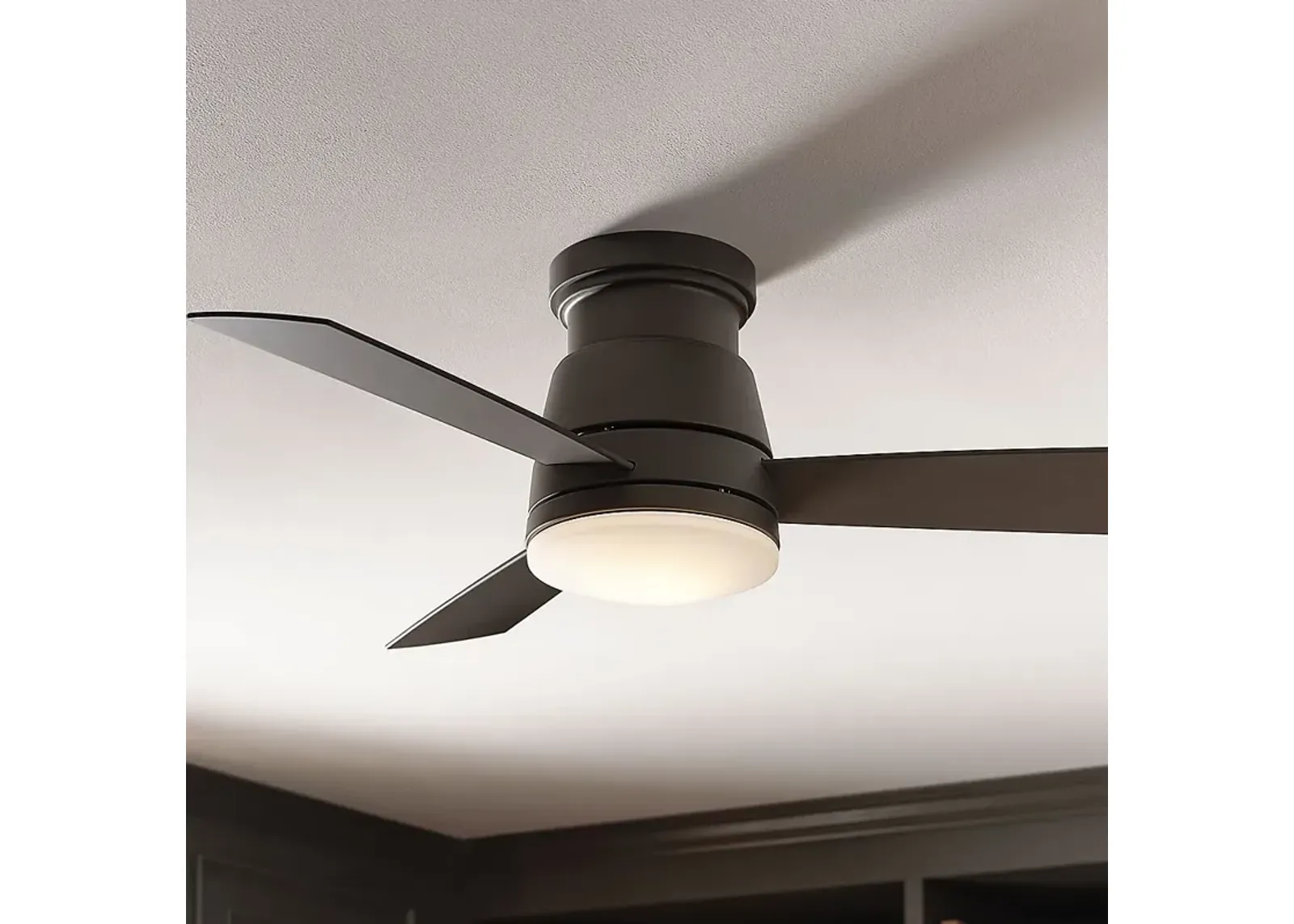 44" Hinkley Trey LED Wet Rated Metallic Matte Bronze Smart Ceiling Fan