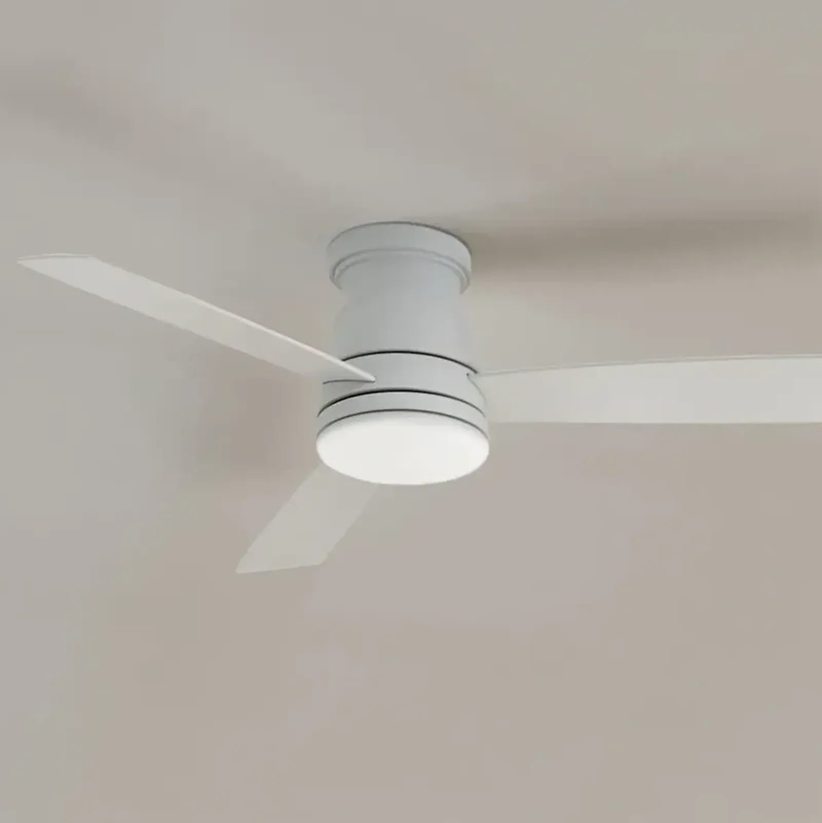 44" Hinkley Trey Matte White LED Smart Ceiling Fan