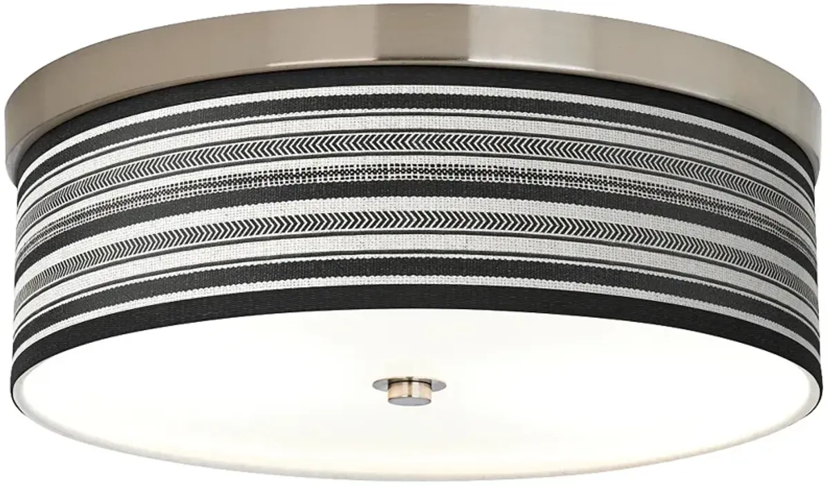 Stripes Noir Giclee Energy Efficient Ceiling Light