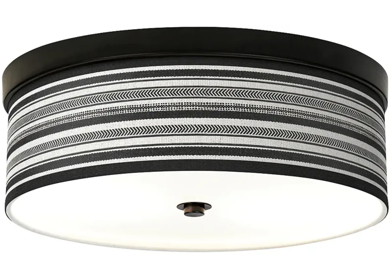 Stripes Noir Giclee Energy Efficient Bronze Ceiling Light