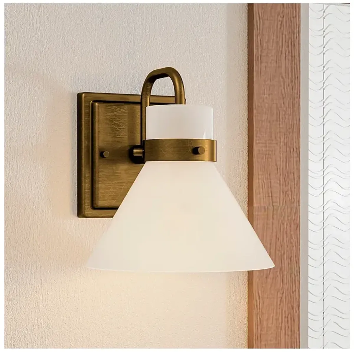 Quoizel Regency 7 1/4" High Weathered Brass Wall Sconce