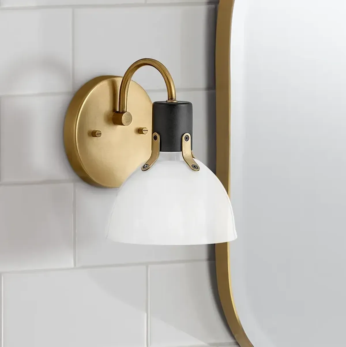 Hinkley Argo 7 3/4" High Heritage Brass Wall Sconce