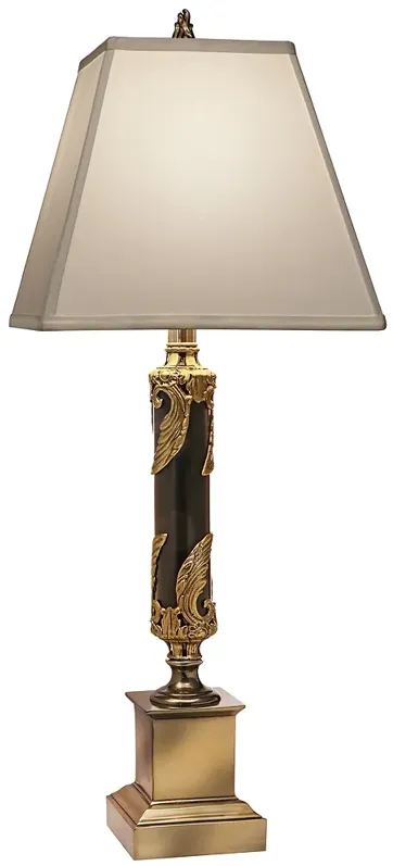 Stiffel Caroline 30" Burnished Brass and Matte Black Table Lamp