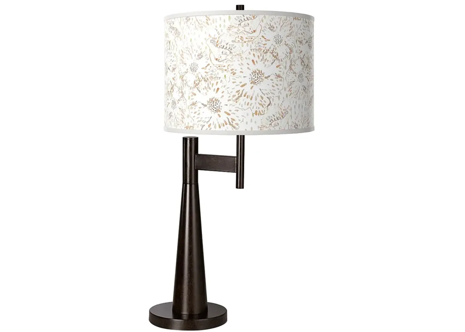 Giclee Glow Novo 30 3/4"  Windflowers Shade Bronze Table Lamp