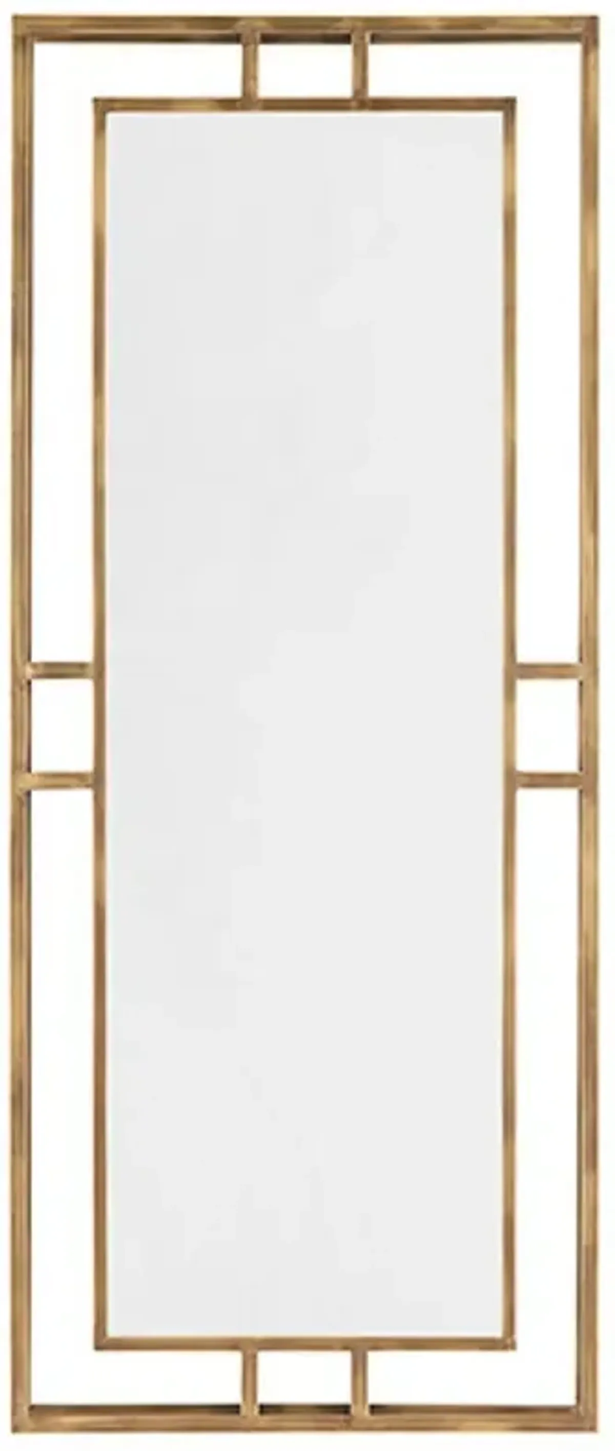 Jenson Gold 20" x 48" Rectangular Wall Mirror