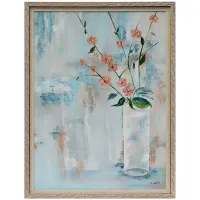 Crestview Collection Pretty In Pink Hand Painted Framed Canvas