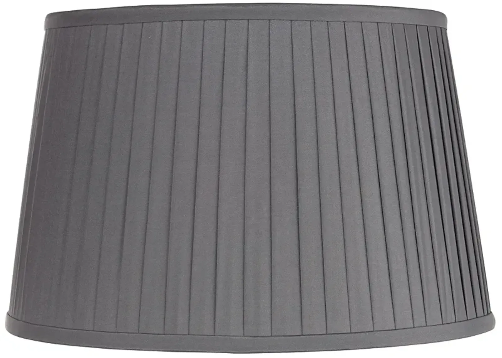 Springcrest Slate Gray Pleated Empire Lamp Shade 14x17x11 (Spider)