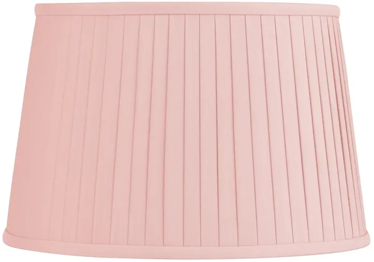 Mapo Pink Pleated Softback Drum Lamp Shade 14x17x11 (Spider)