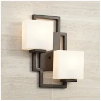Possini Euro Lighting on the Square 15 1/2" High Bronze Wall Sconce