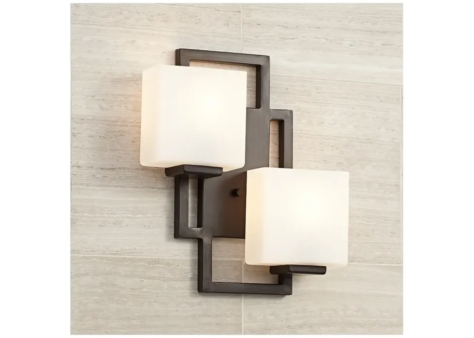 Possini Euro Lighting on the Square 15 1/2" High Bronze Wall Sconce