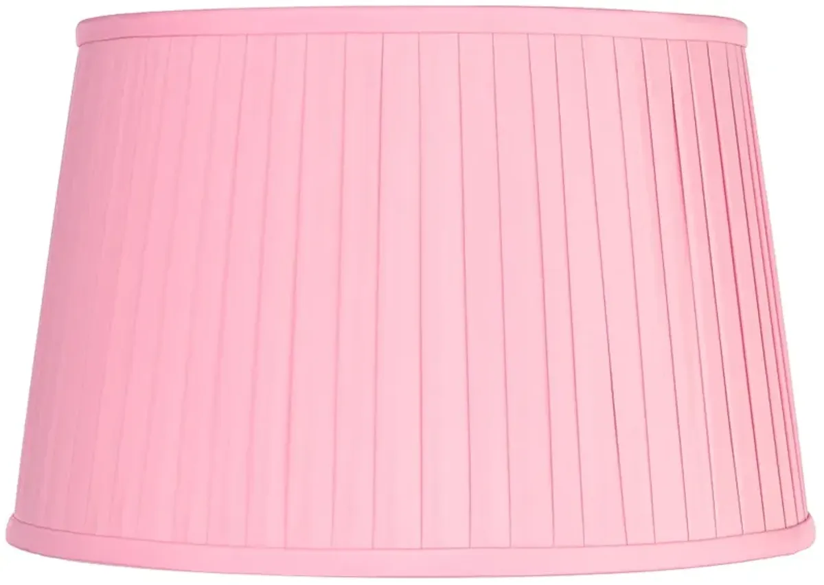 Springcrest Bright Pink Pleated Empire Lamp Shade 14x17x11 (Spider)