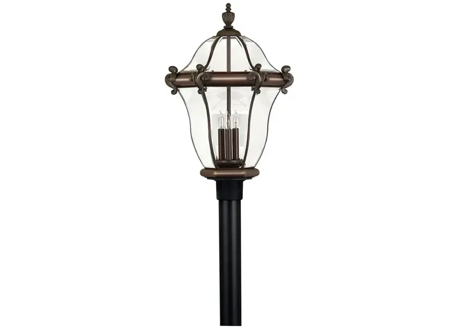 San Clemente 26 1/4"H Bronze Outdoor Post/Pier Mount Light