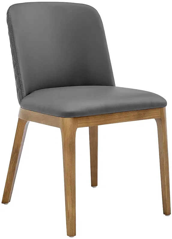 Tilde Gray Leatherette Side Chair