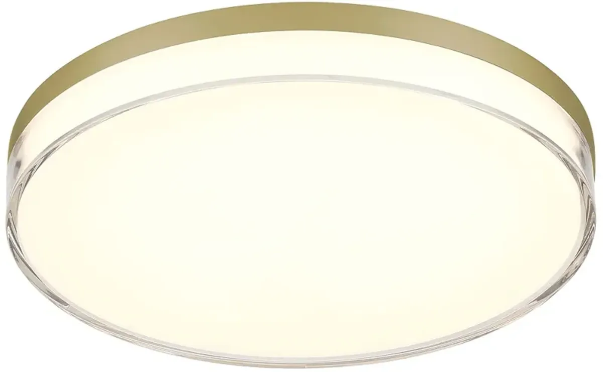 Minka Vantage 11" Wide LED Ashen Brass Flush Mount Ceiling Light