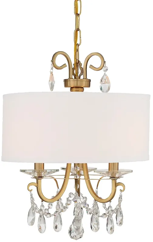 Othello 3 Light Vibrant Gold Chandelier